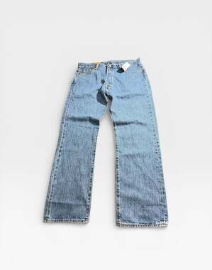 NWT Levi's 501 Original Fit Button Fly Jeans 36x30 Light Wash Denim